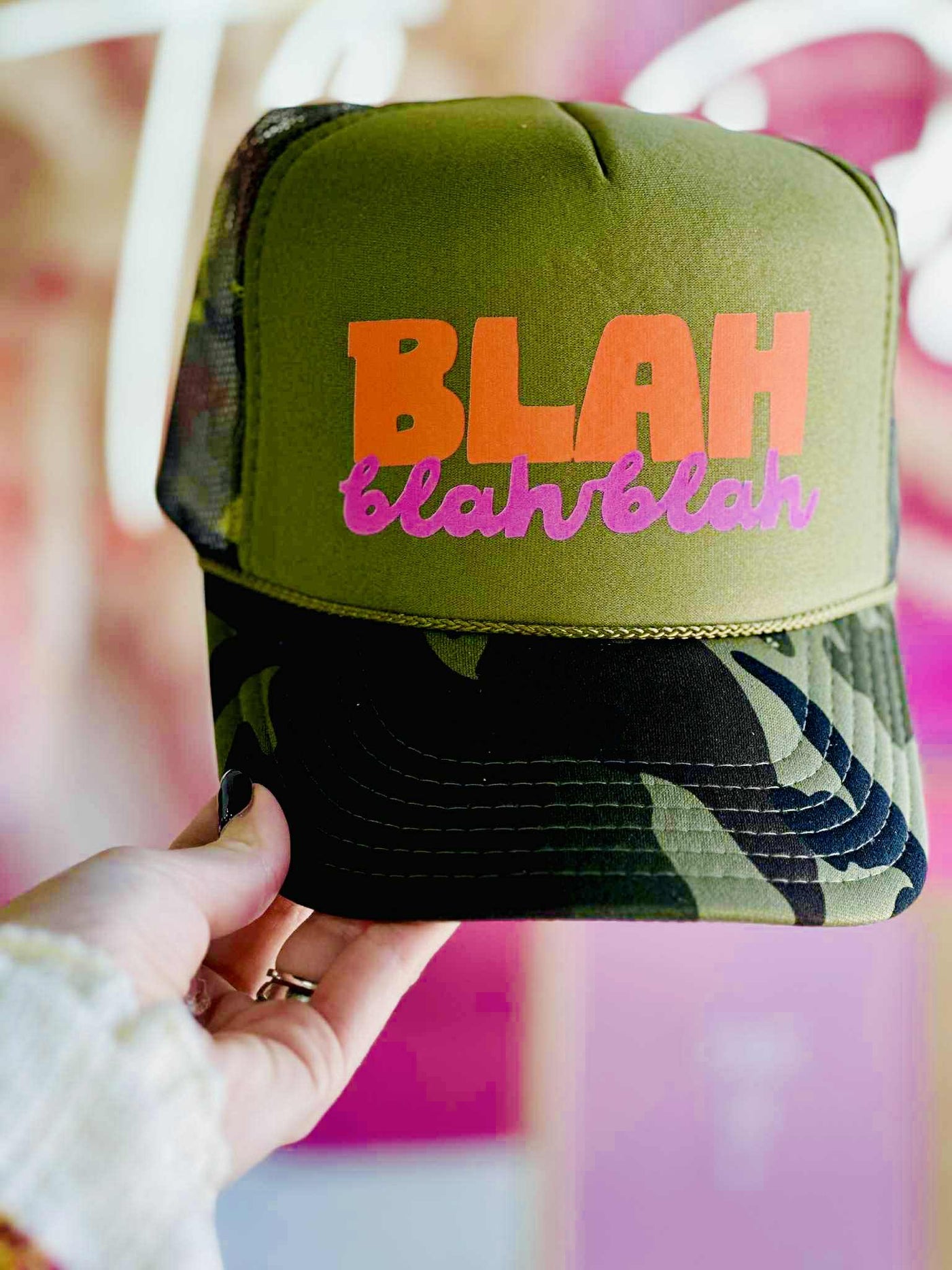 Blah Blah Blah Trucker Hat