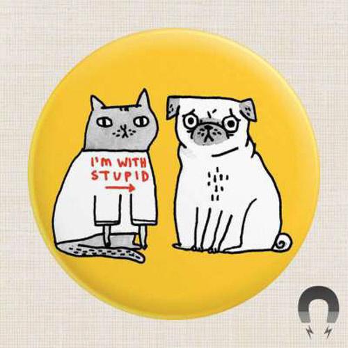 I'm With Stupid Magnet