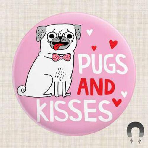 Pugs & Kisses Magnet