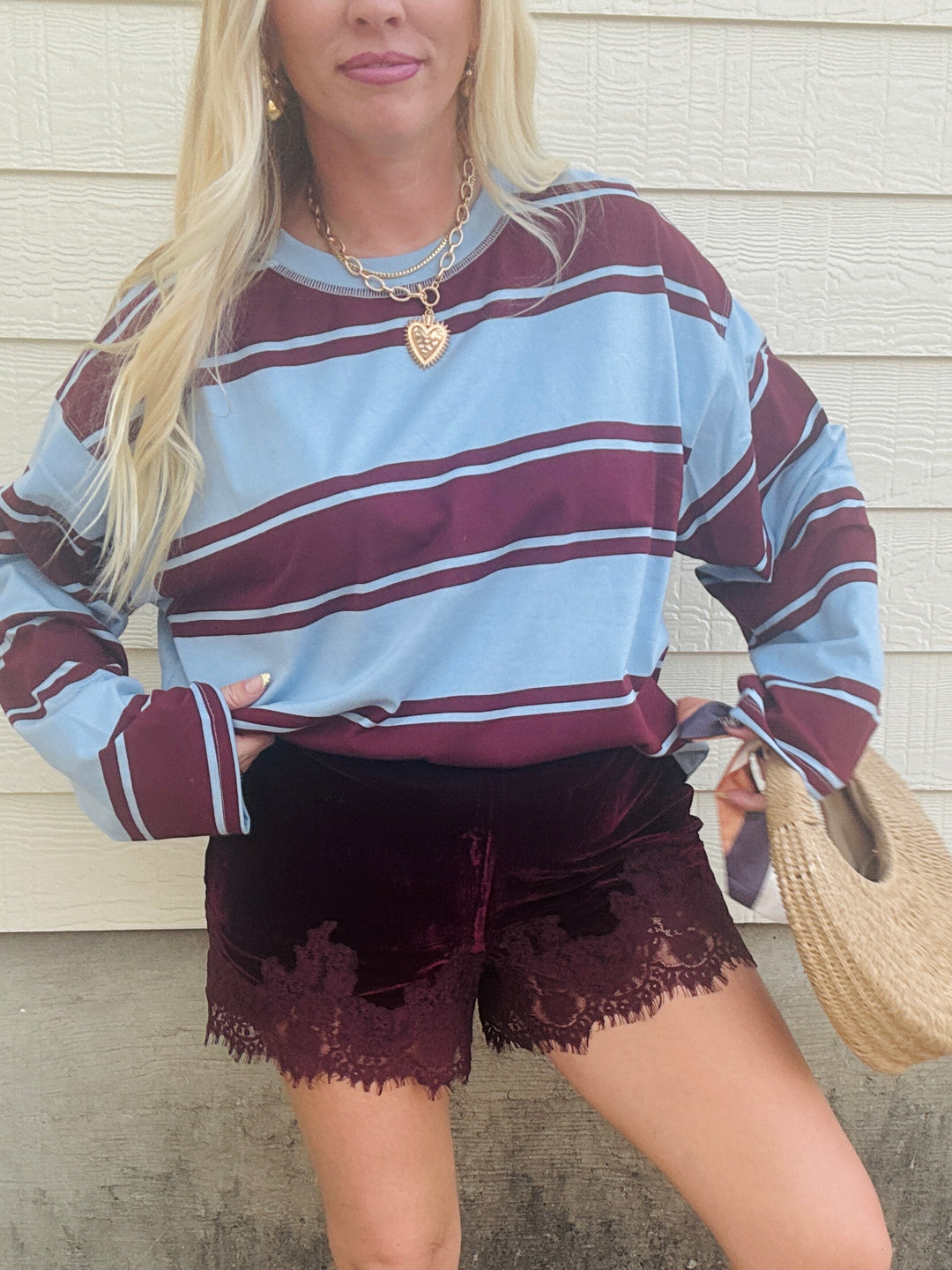 Stripe & Stitch Boxy Knit Top