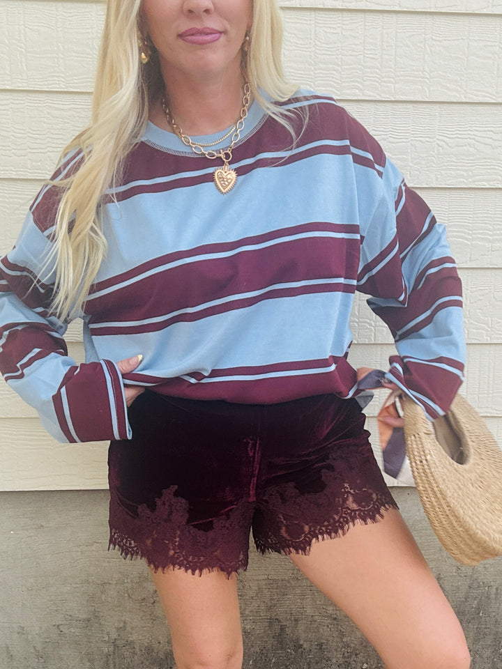 Stripe & Stitch Boxy Knit Top