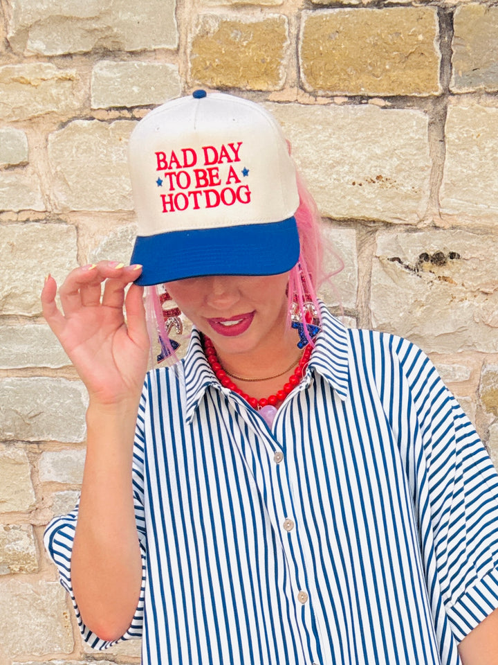 The Coastal Cruise Oversized Stripe Button-Down