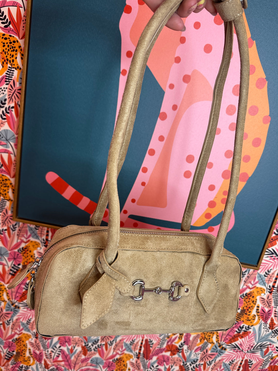 Palomino Snaffle Bit Suede Purse
