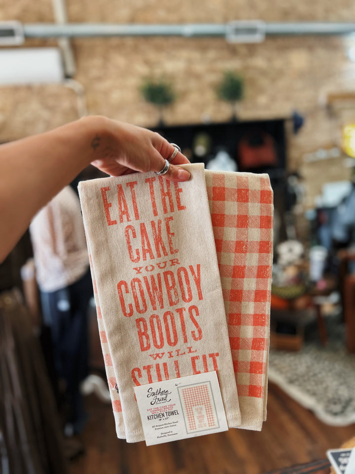 Eat The Cake Tea Towel
