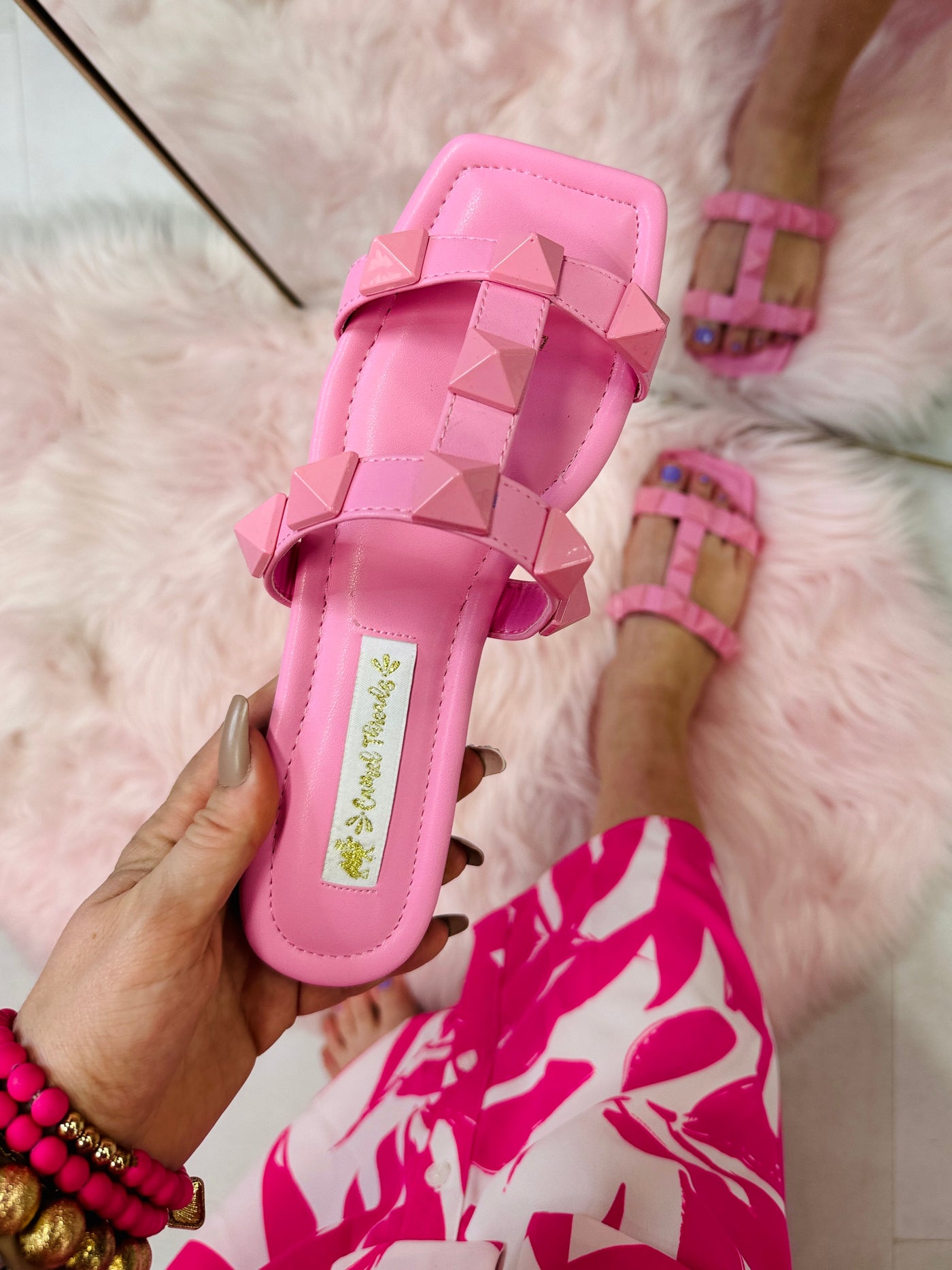Poppy Pink Sandals