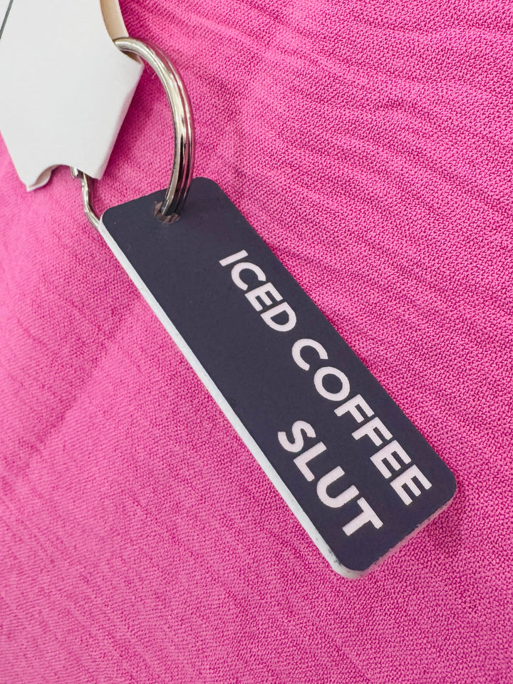Iced Coffee Slut Key Tag