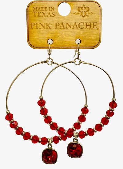 The Rojo Beaded Earrings