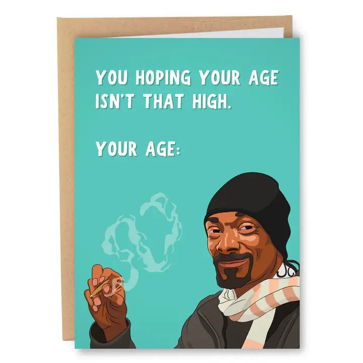 High Af Age Birthday Card