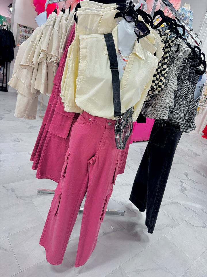 The Claire Collared Crop