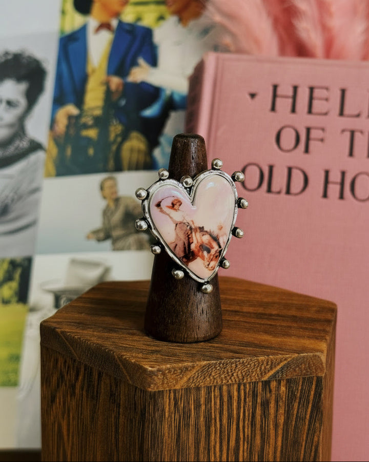 Cowgirl Portrait Cuff Ring