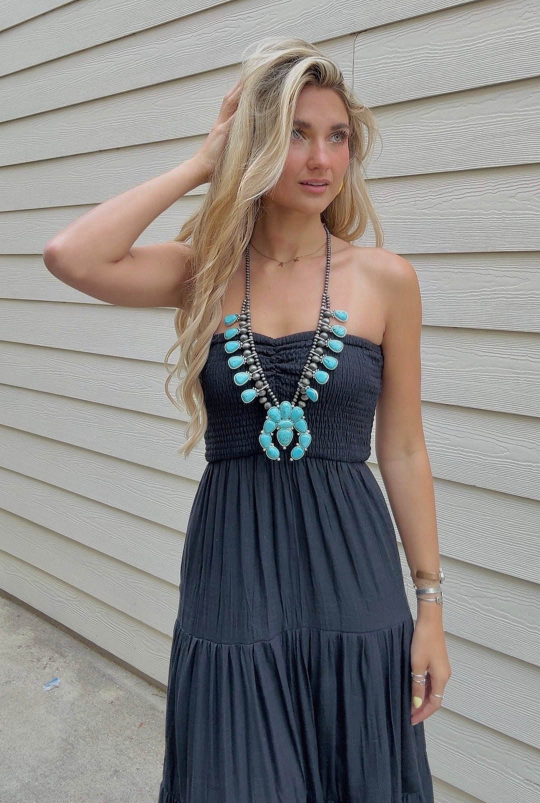 Sunset Stroll Smocked Maxi Dress
