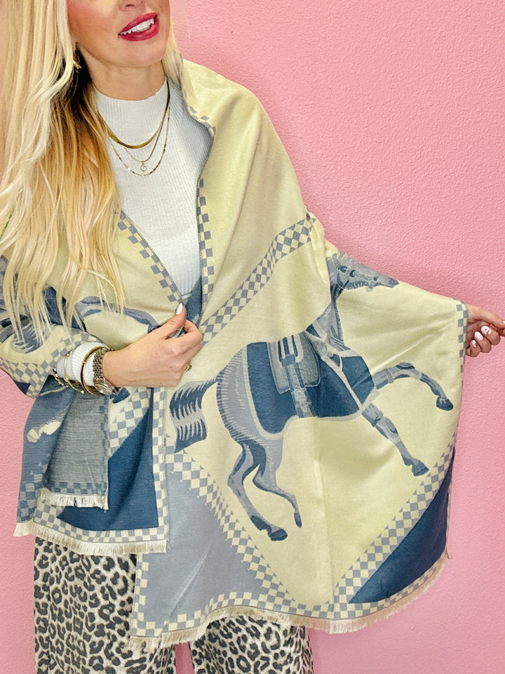Horse Saddle Blanket Winter Scarf