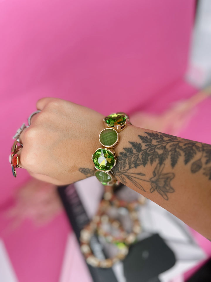 Mel Iridescent Gemstone Bracelet