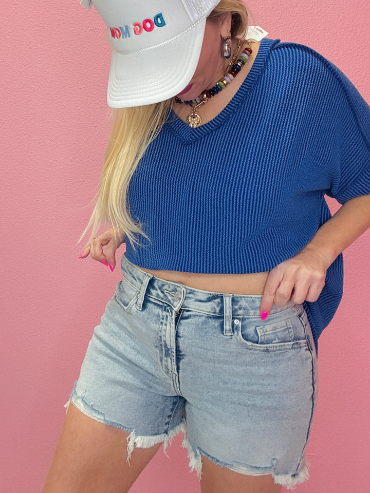 Roxie Rebel Distressed Shorts