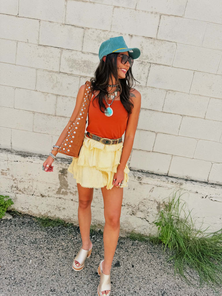 Twirl Me Away Ruffle Skirt