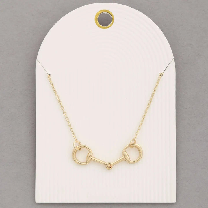 Simply Golden Horsebit Necklace