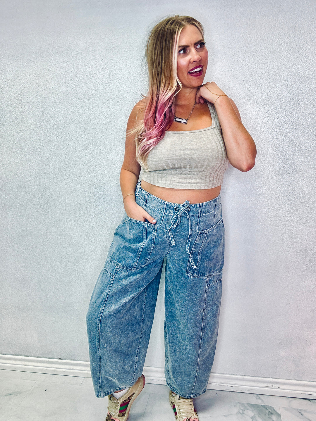 The Evvie Chambray Bottoms