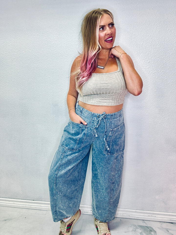 The Evvie Chambray Bottoms