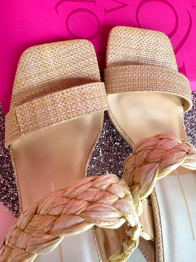 Riya Woven Raffia Heels
