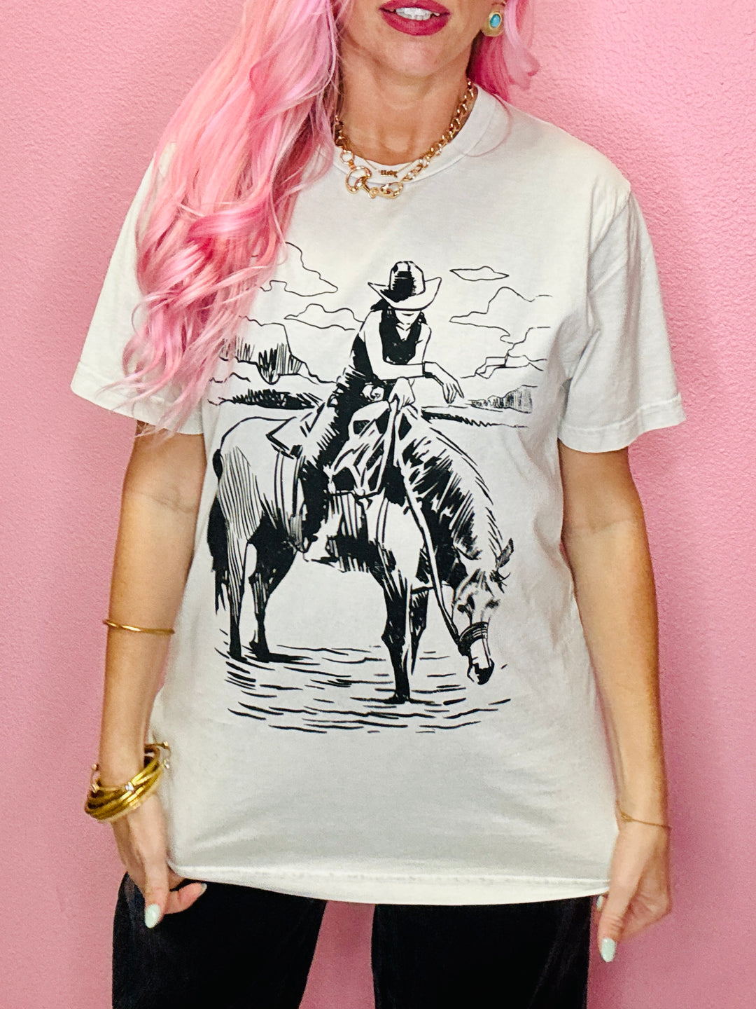Wild West Cowgirl Graphic Tee