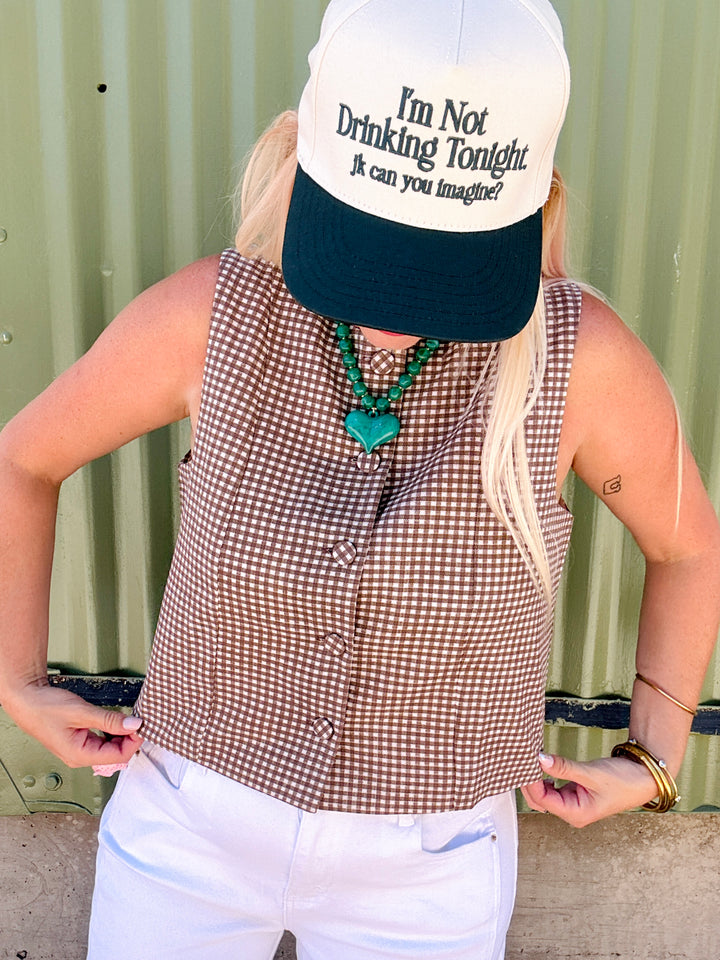 Plaid & Play Button-Up Top