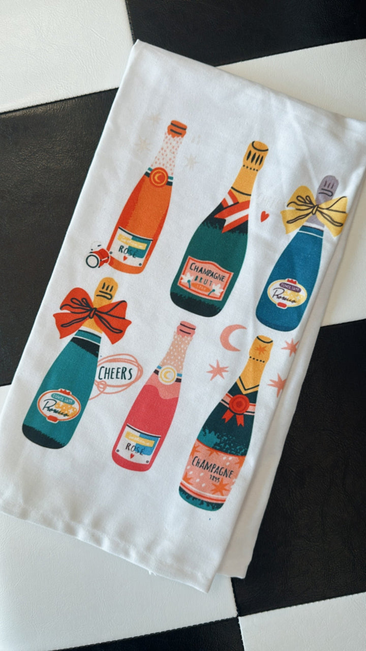 Champagne Tea Towel