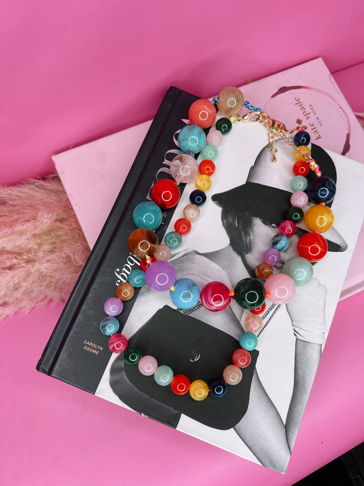 Life in Color Beaded Necklace