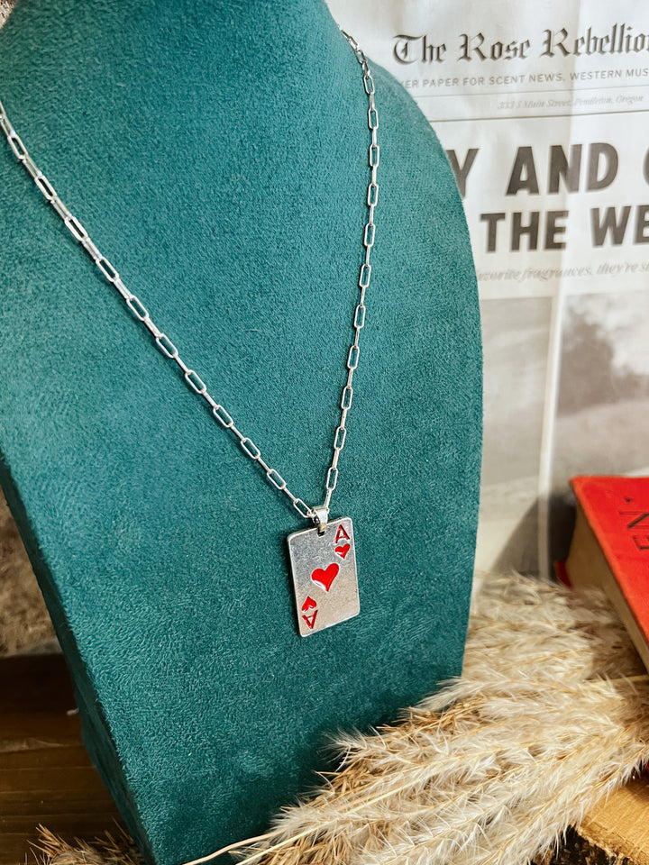 Ace in Your Heart Necklace