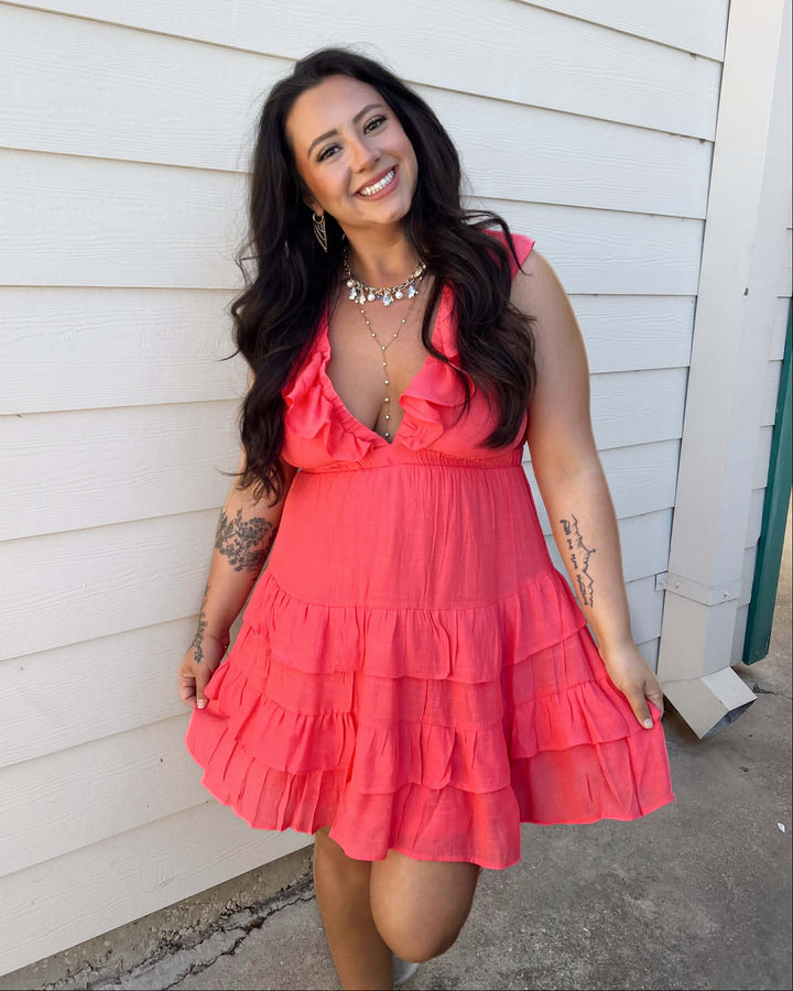 Ruffle Me Radiant Mini Dress