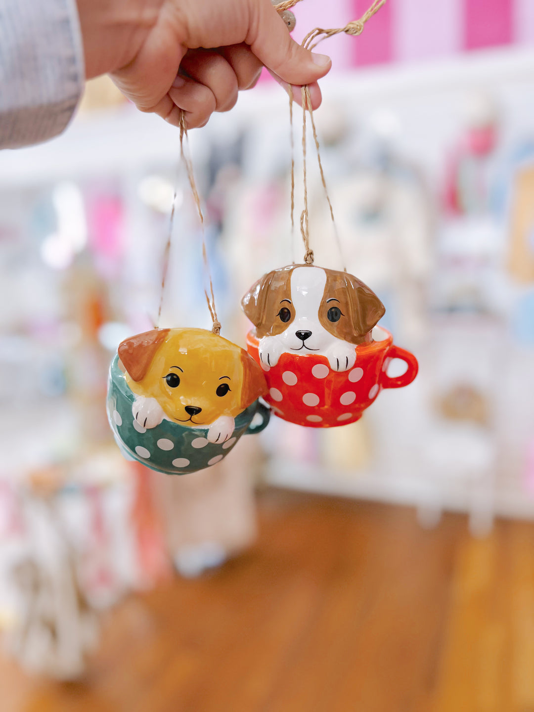 Pups In Cups Hanging Planter