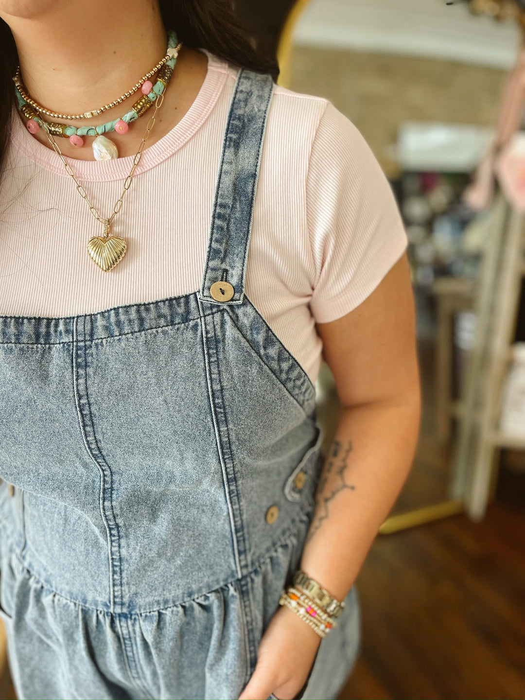 The Chicago Denim Romper