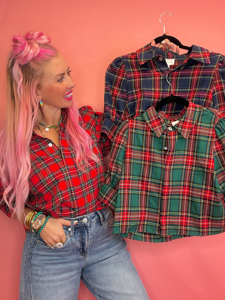 The Torrance Plaid Top