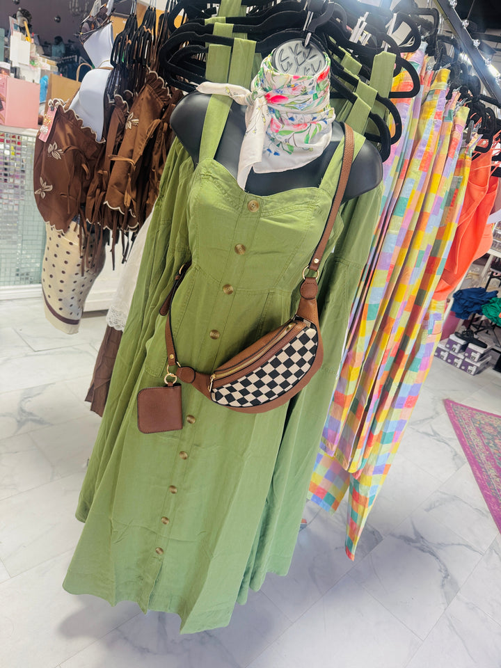 Olive Romance Midi Dress