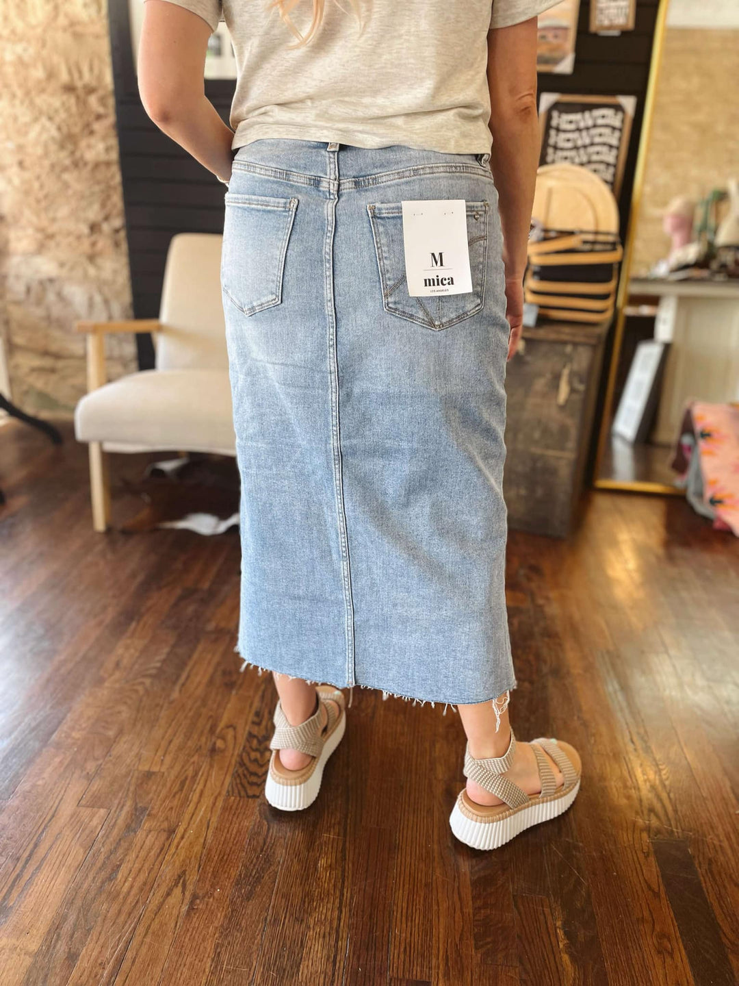 The Trendsetter Denim Skirt