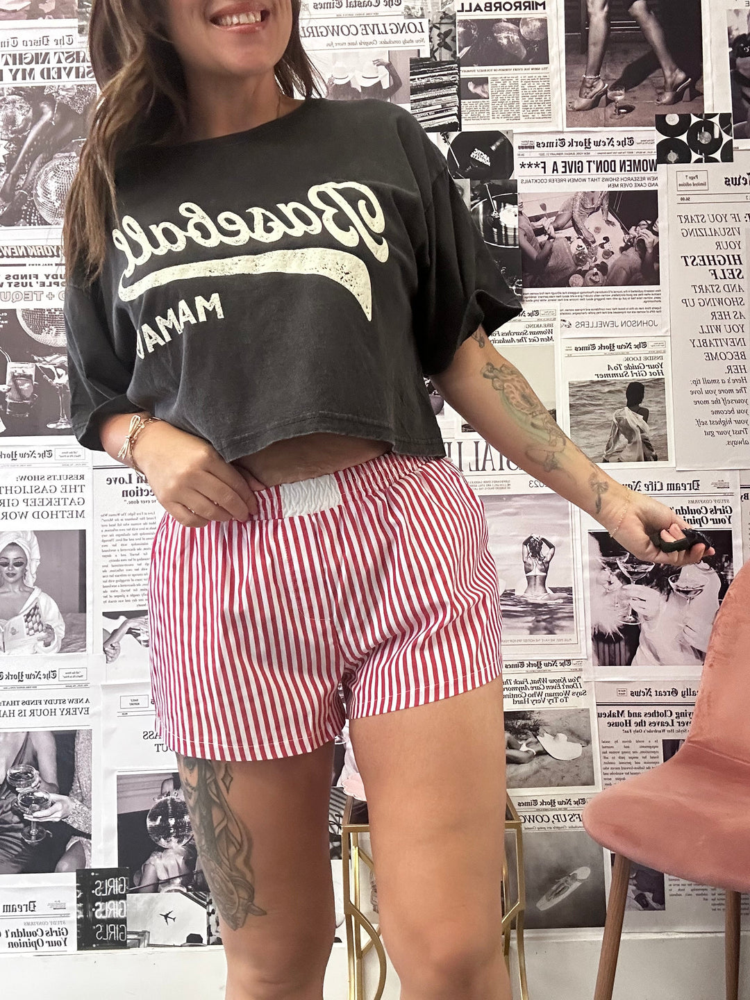 The Weekend Pinstripe Boxer Shorts