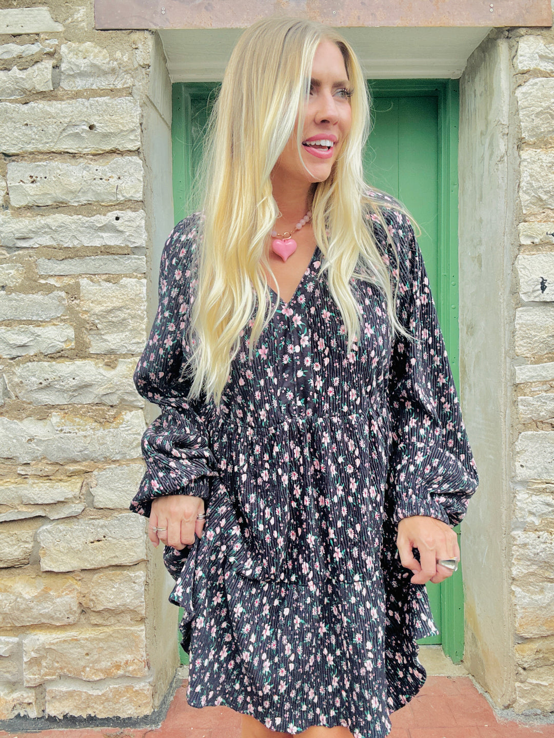 She's Everything Floral Babydoll Dress