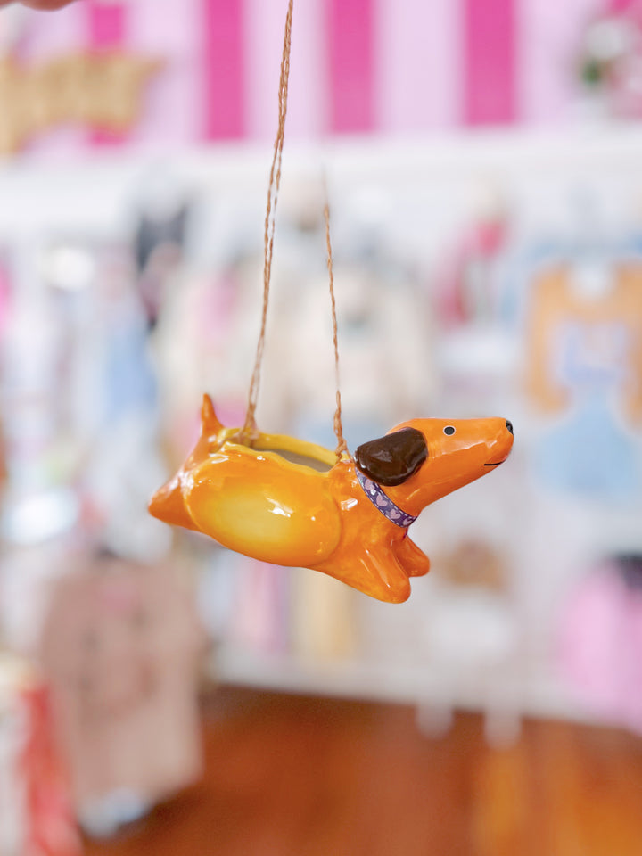 Hot Dog Hanging Planter