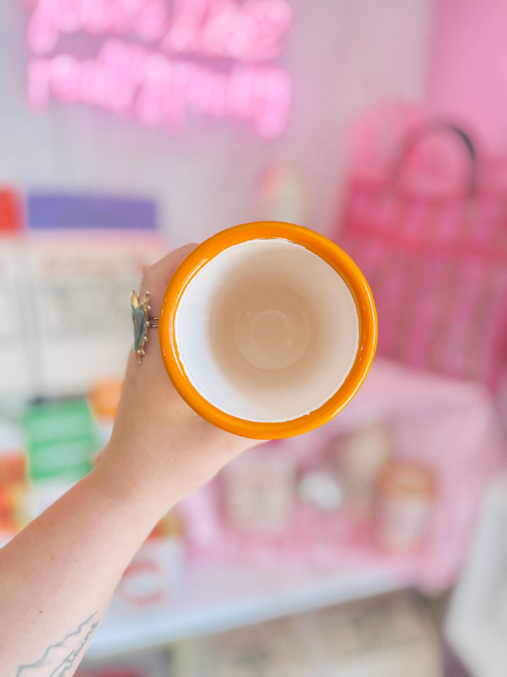 Over It Enamel Marquee Cup