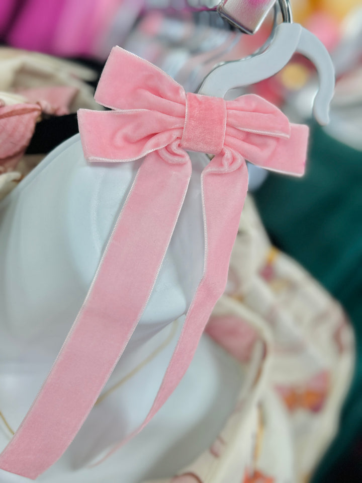 The Sophie Velvet Ribbon Bow Hair Clips