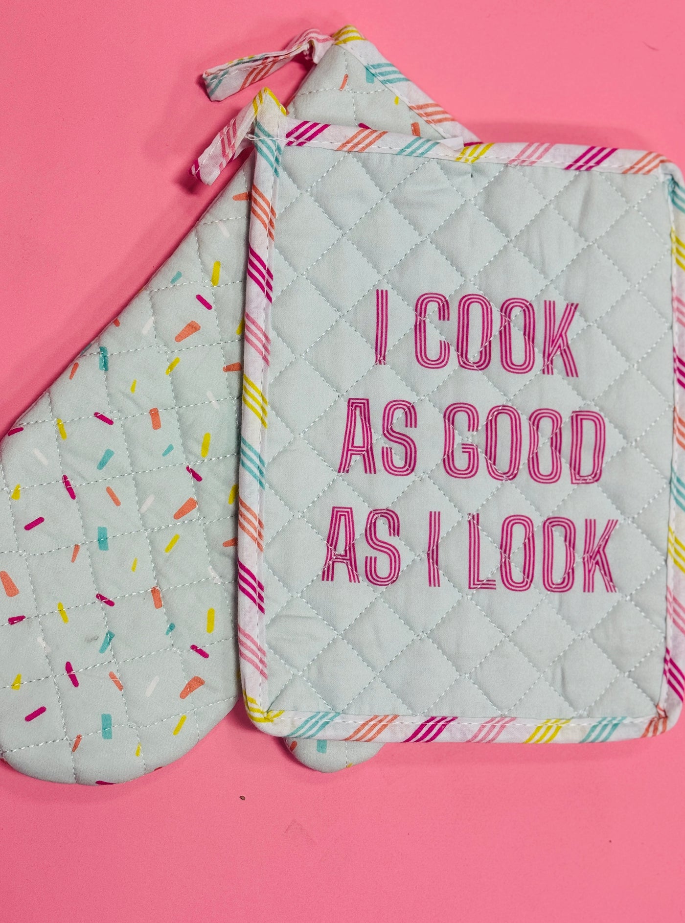 As I Look Potholder & Oven Mitt