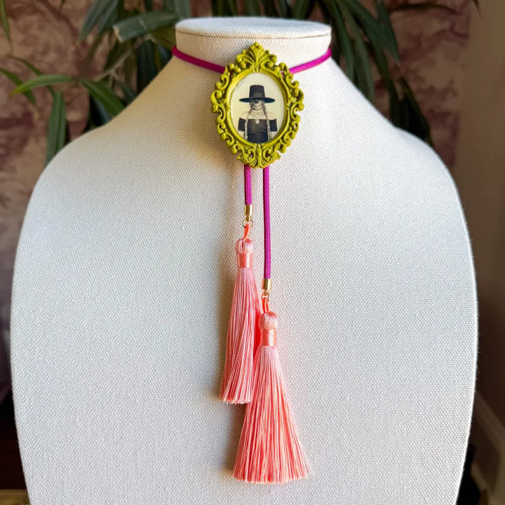 The Lady Of Glitterali Tassel Bolo