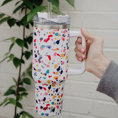 Confetti White Tumbler