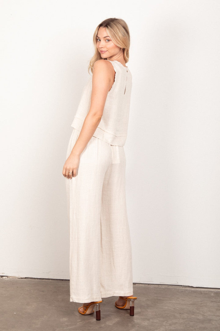 Linny Linen Tank & Pants Set