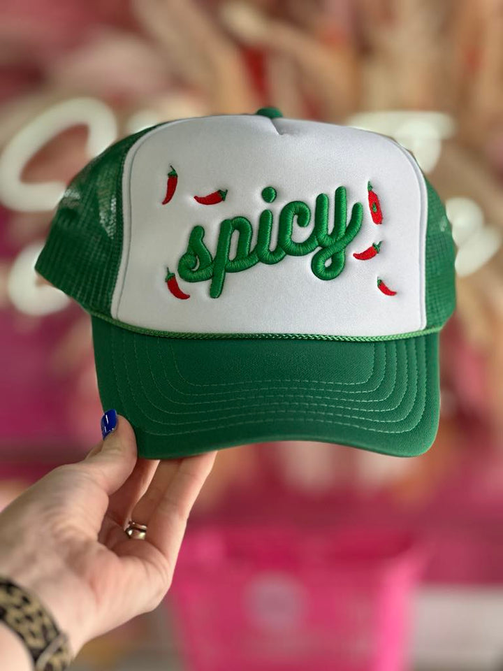 Embroidered Spicy Trucker Hat