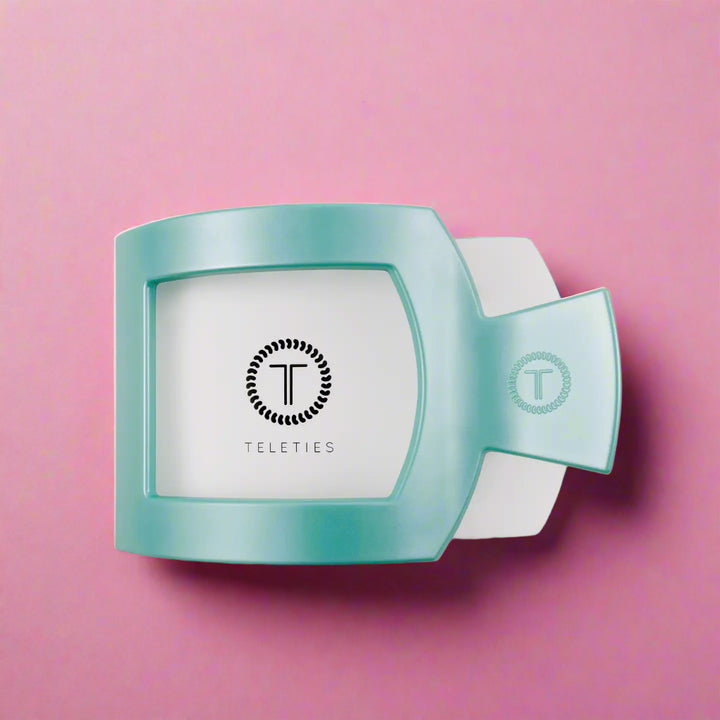 Totally Turquoise Flat Square Hair Clip