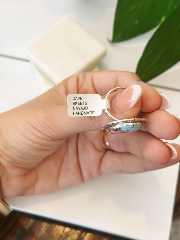 Authentic Cotton Sky Navajo Ring #323