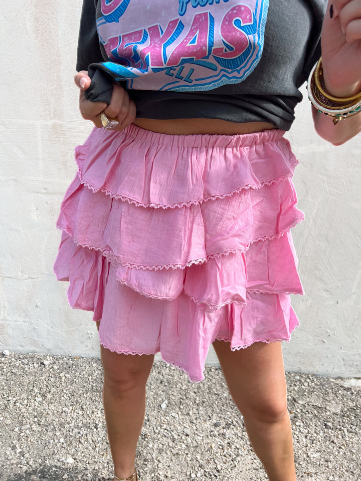 Twirl Me Away Ruffle Skirt