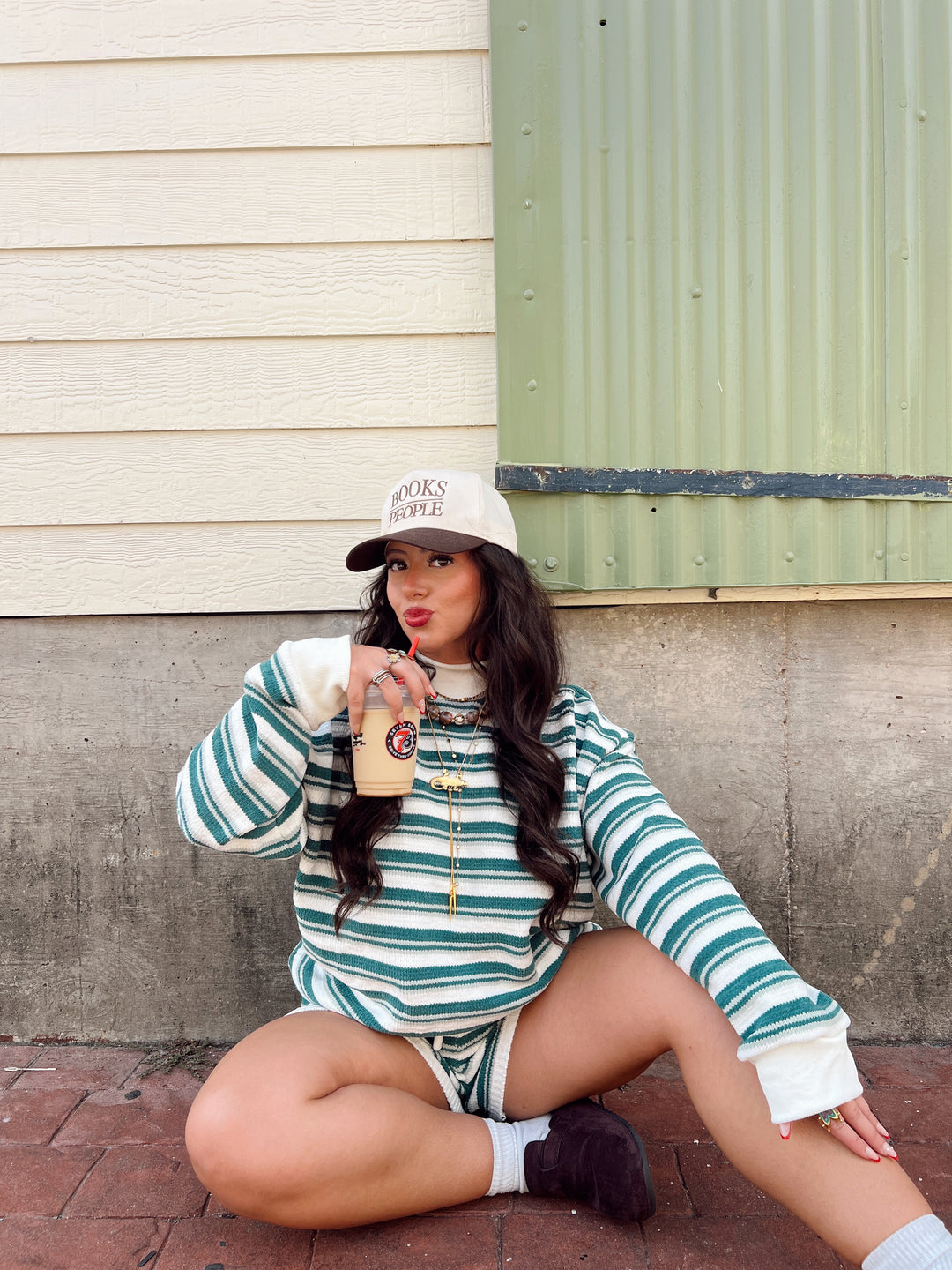 Cozy & Cutie Stripe Shorts