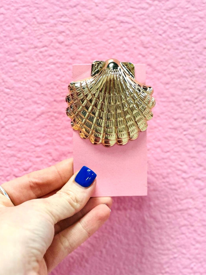 The Golden Tide Shell Brooch