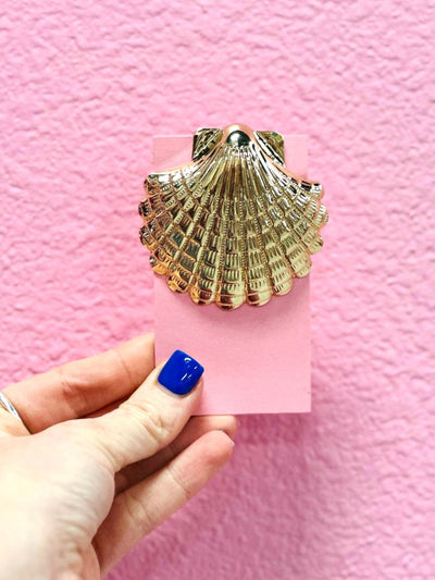 The Golden Tide Shell Brooch